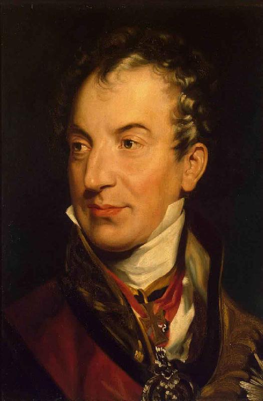Sir Thomas Lawrence Portrait of Klemens Wenzel von Metternich Germany oil painting art